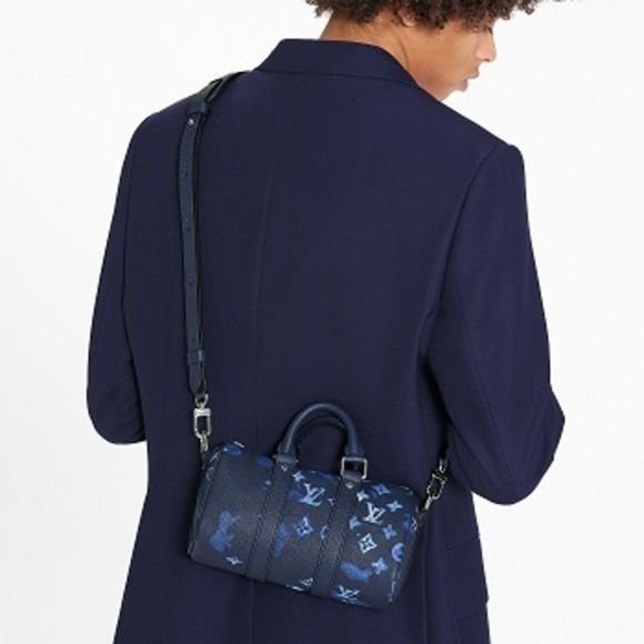 Louis Vuitton Keepall XS Diagonal Shoulder Bag Navy - Picture 4 of 5